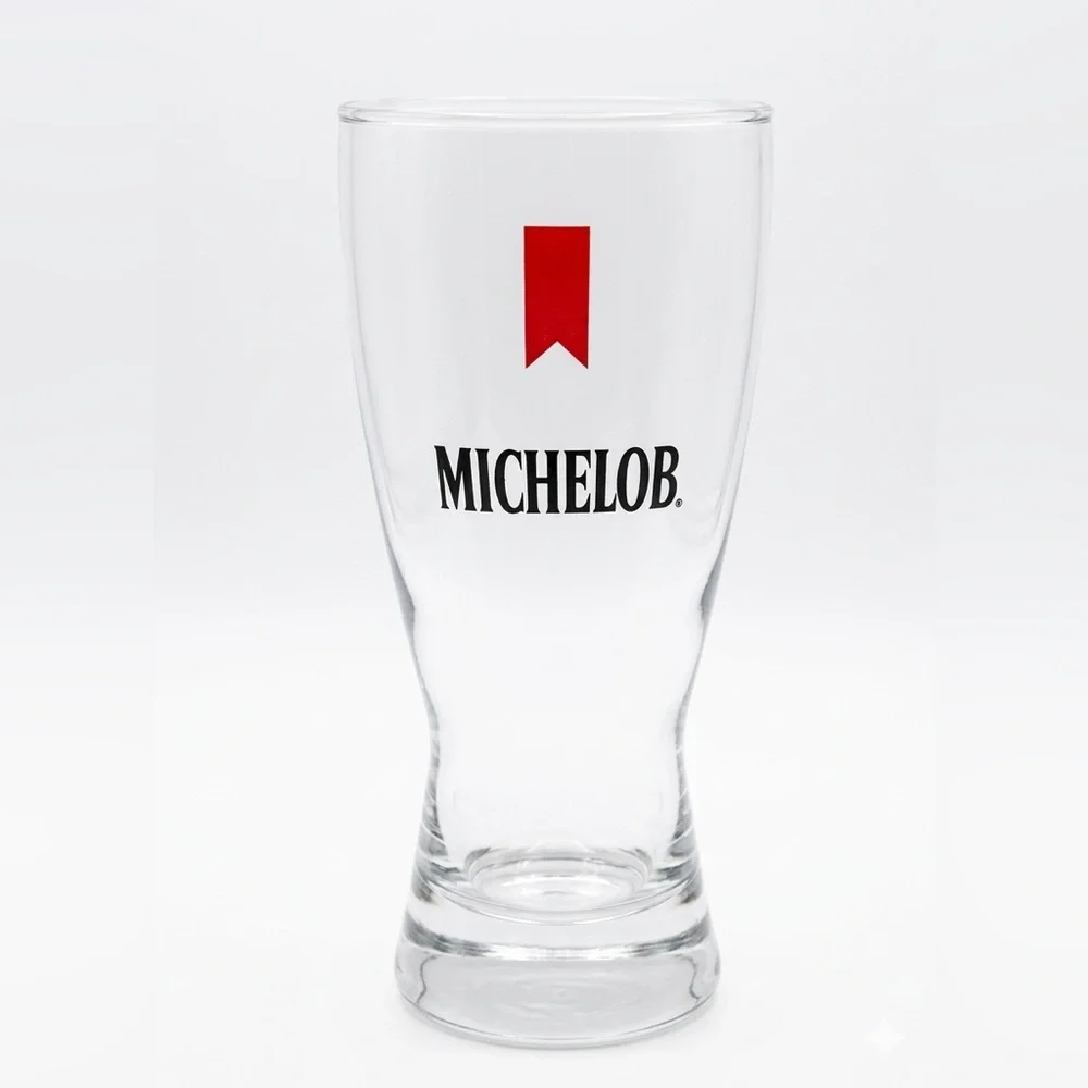Michelob Beer Red Ribbon Pilsner Glass 10fl oz New Old Stock Vintage 70s